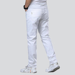 White regular men jeans