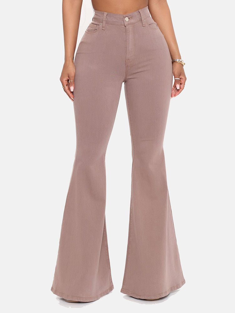 High-Waisted Bell-bottoms Jeans