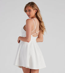 Must V-Love Ponte Skater Dress