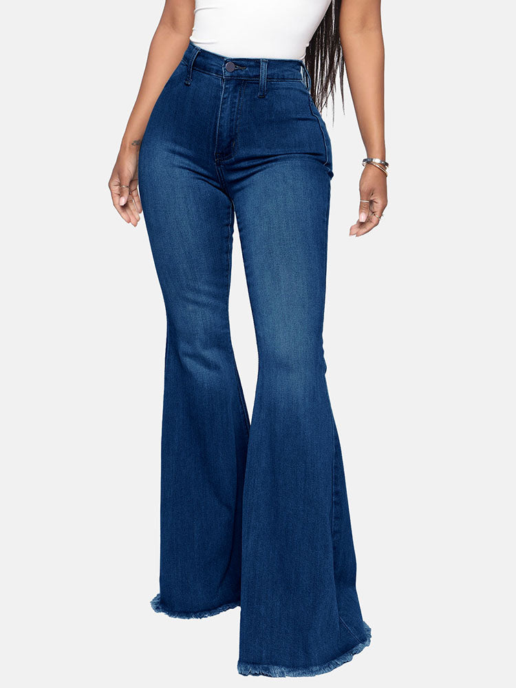 High-Waisted Bell-bottoms Jeans