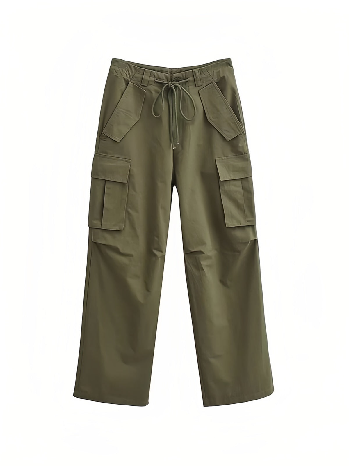 Hip Hop Cargohose mit mehreren Taschen und Kordelzug