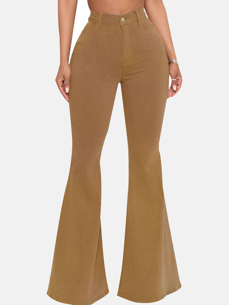 High-Waisted Bell-bottoms Jeans