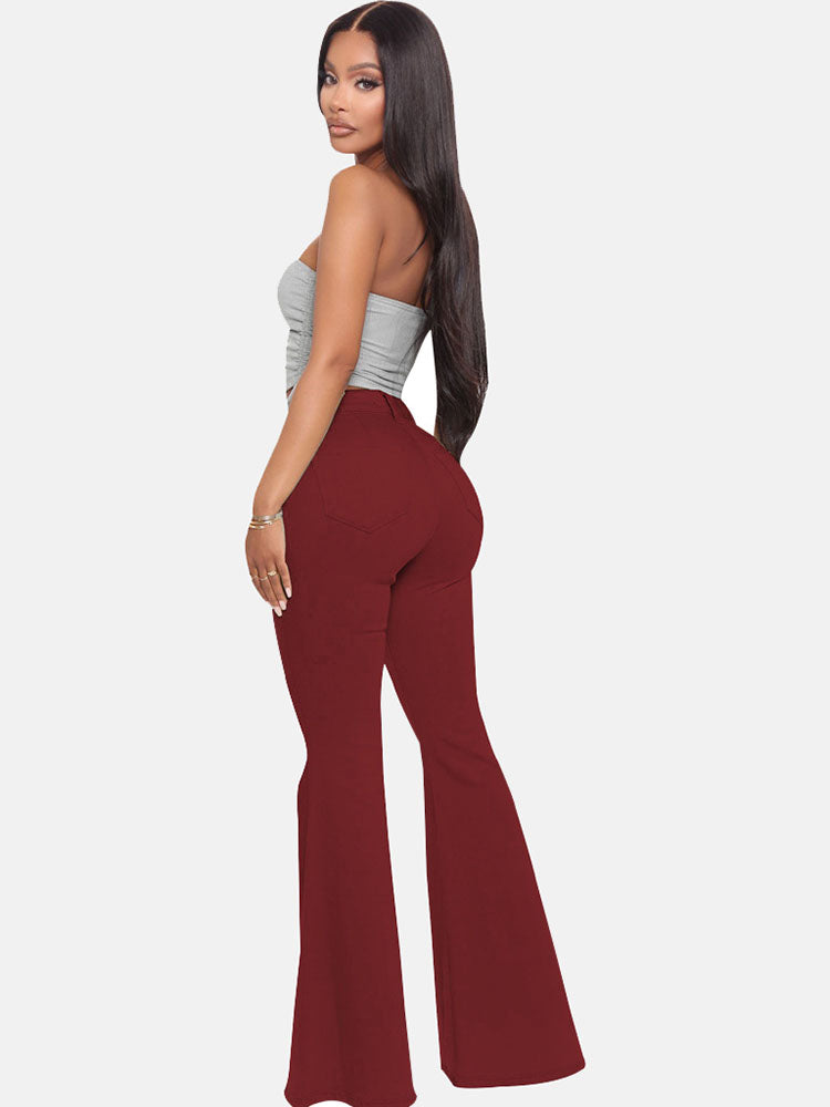 High-Waisted Bell-bottoms Jeans