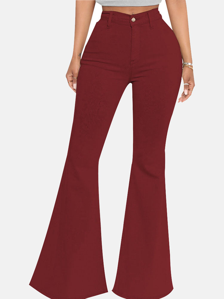 High-Waisted Bell-bottoms Jeans