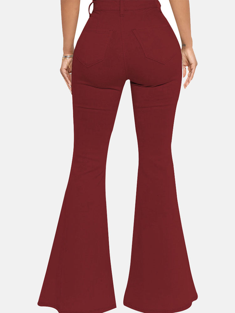 High-Waisted Bell-bottoms Jeans