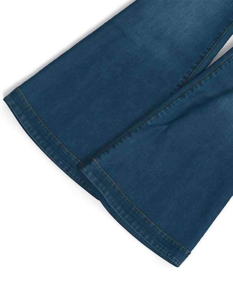 Classic Flare Hem High Waist Jeans