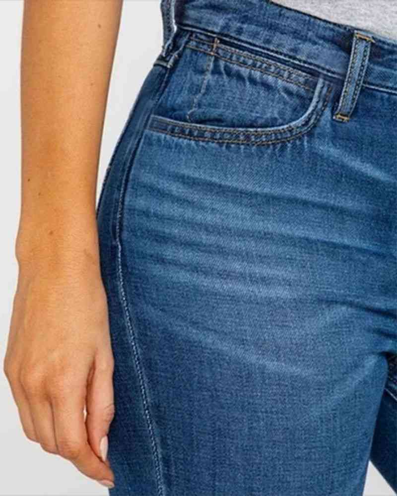 Classic Flare Hem High Waist Jeans