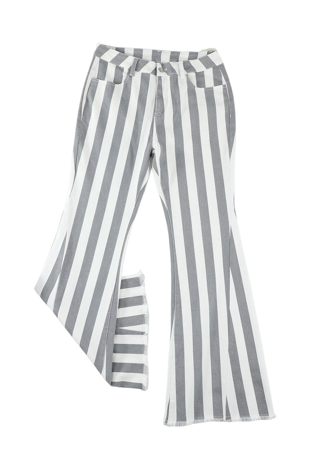 Stripe Star Embellished Western Flare Jeans