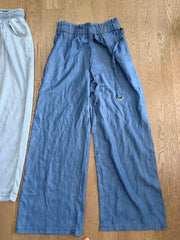 High Waist Pocketed Wide Leg Tencel Jeans