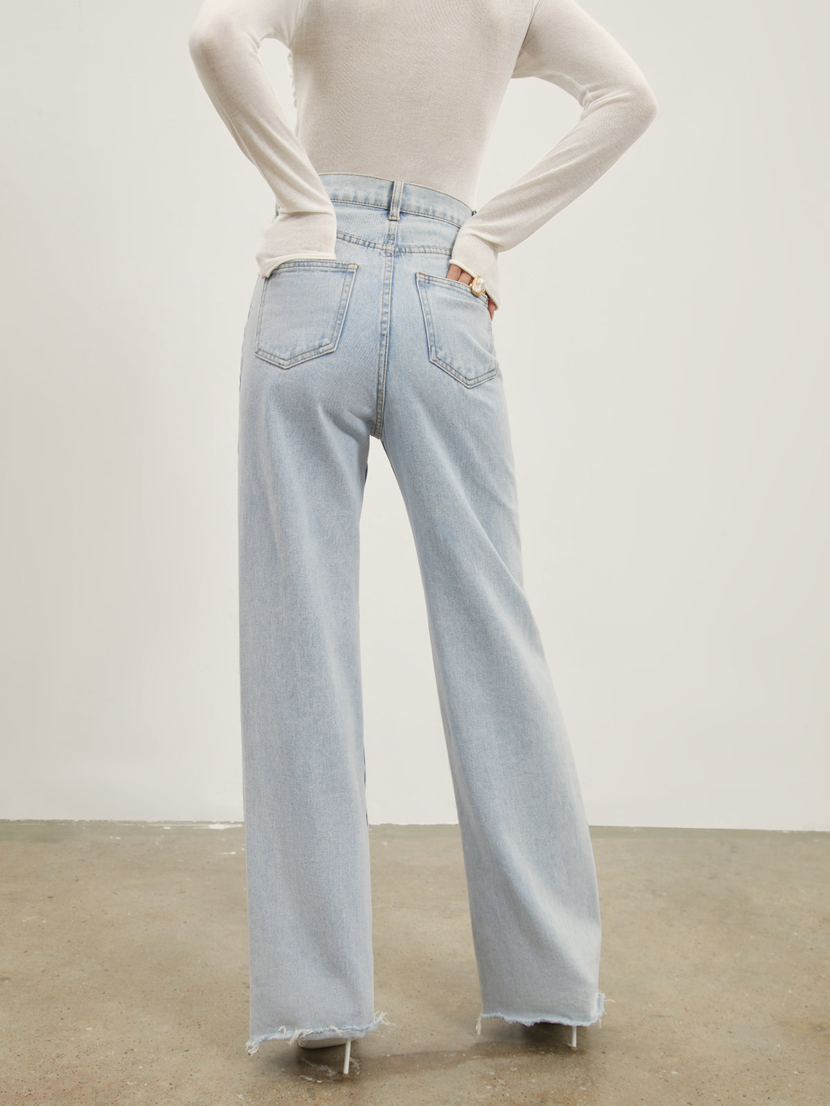 Denim Straight Graceful Leg Jeans