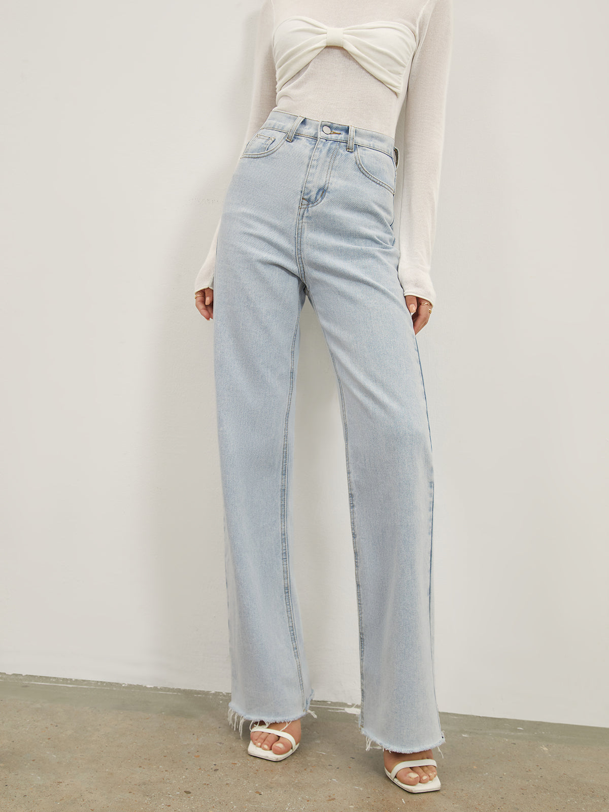 Denim Straight Graceful Leg Jeans