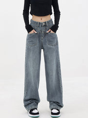 Baddie Baggy Wide Trendy Leg Boyfriend Jeans