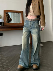 American Vintage Loose Wide-leg Denim Jeans