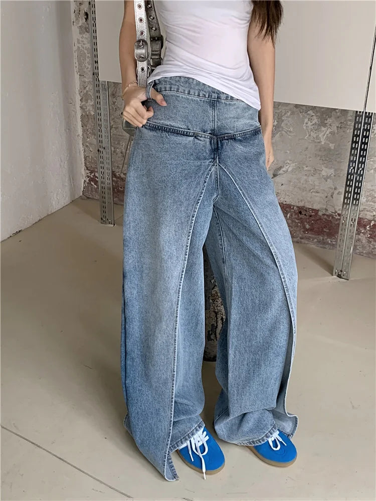 Two Wear Design Chic Vintage Mom Baggy Jeans