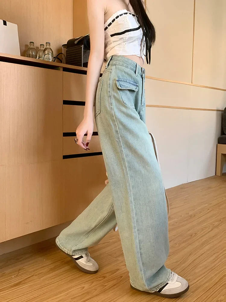 Vintage Baggy Wide Leg Streetwear Jeans