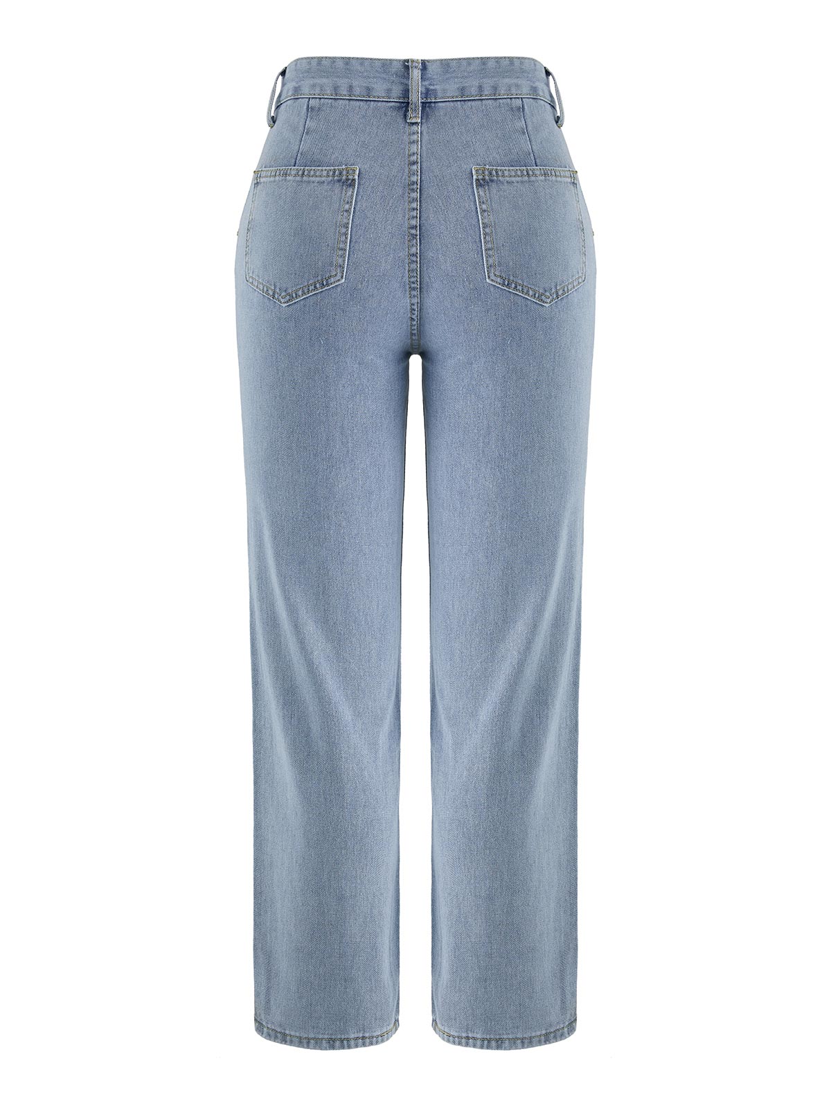 Baggy-Boyfriendjeans mit hoher Taille