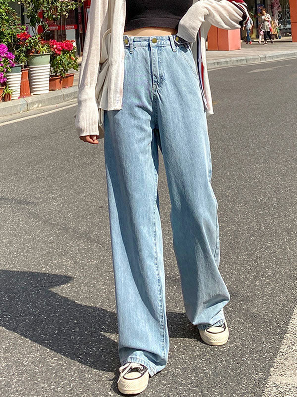 High Waist Baggy Boyfriend Jeans