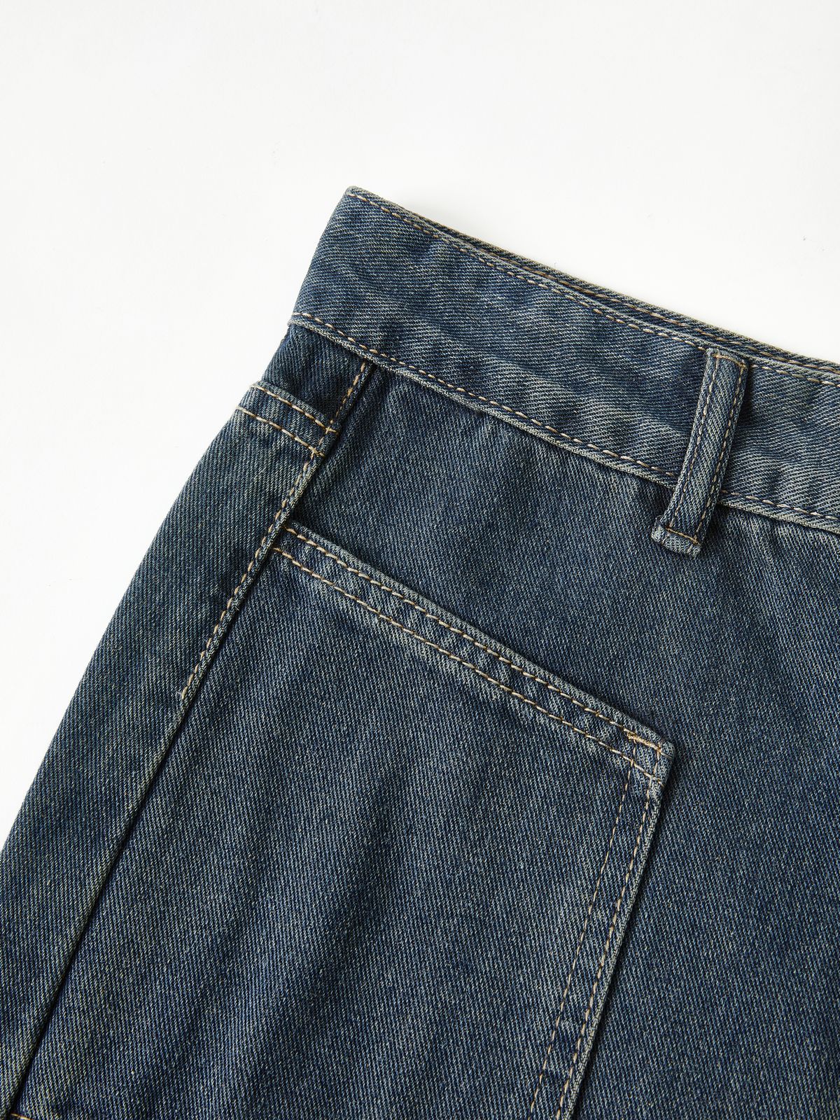 Vintage Boyfriendjeans in blauer Waschung