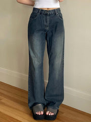 Vintage Blue Wash Boyfriend Jeans