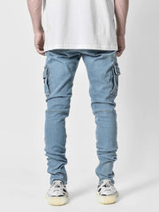 Reworked men worker jeans