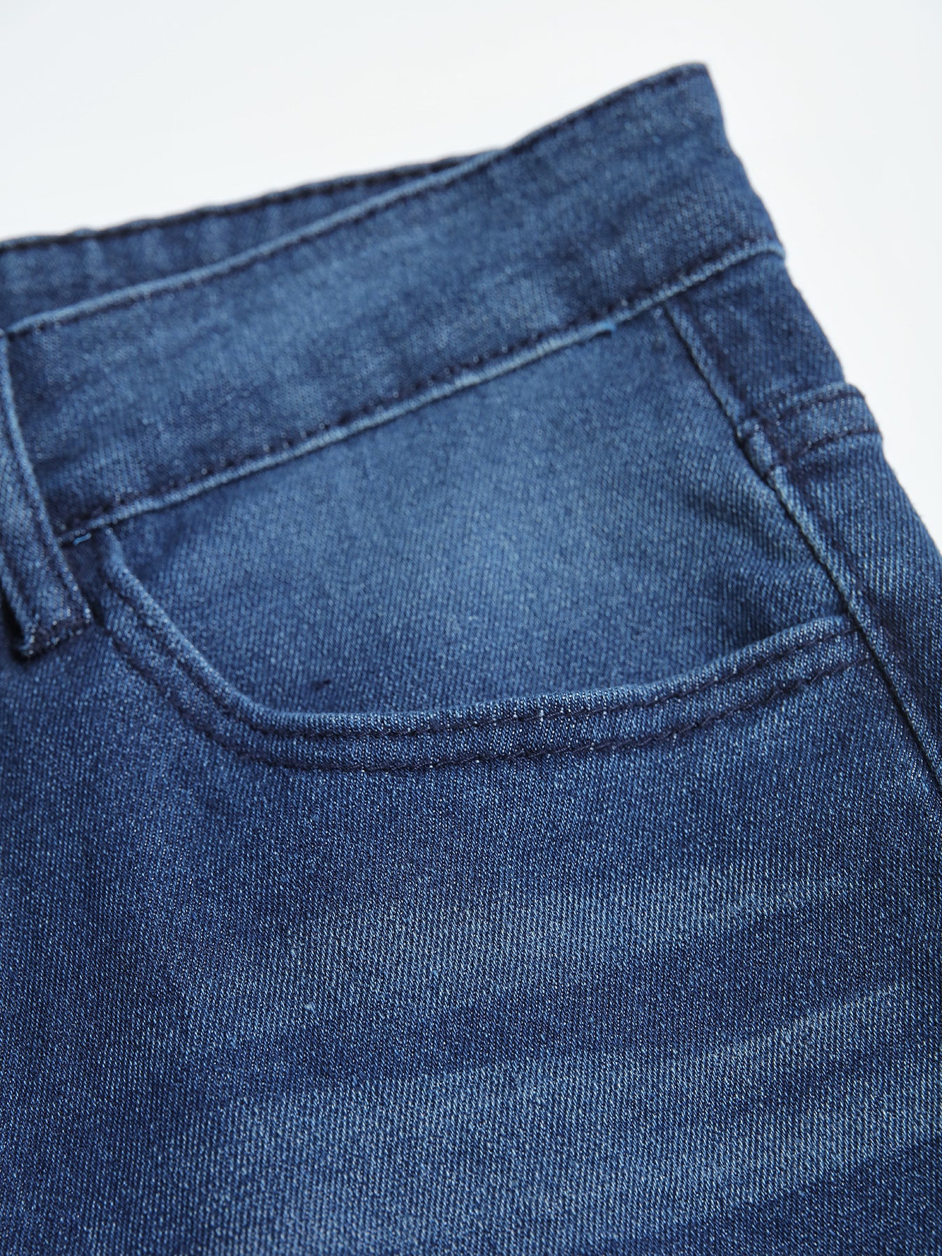 Elastic Denim Trousers And Skinny Pants