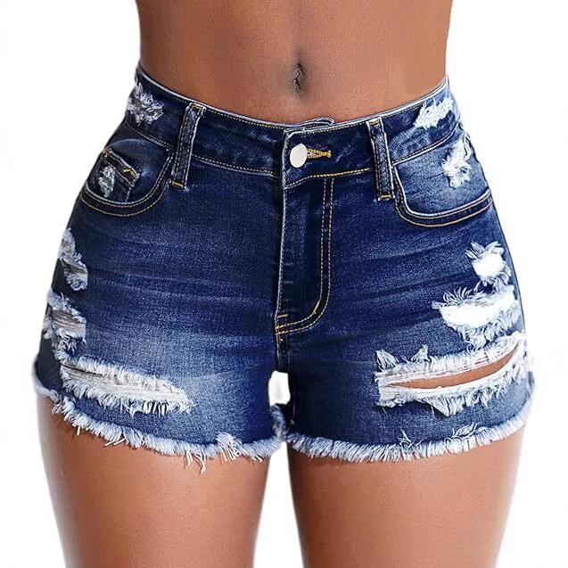 Ripped high waist slim jeans