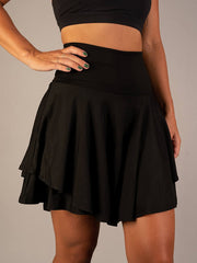 High-Waisted Anti-Glare Yoga Short skirt
