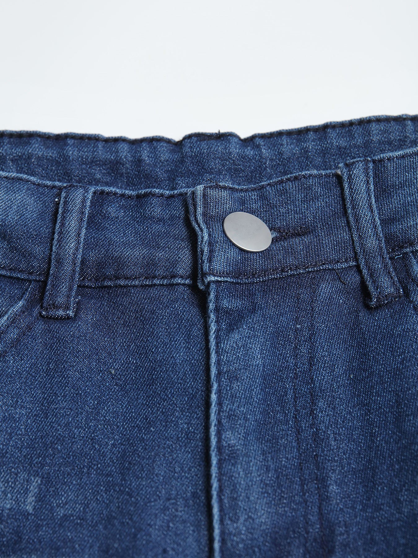 Elastic Denim Trousers And Skinny Pants