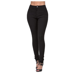 Slim-Fit Multicolor Stretch Denim Trousers