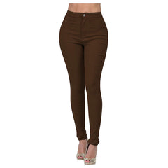 Slim-Fit Multicolor Stretch Denim Trousers