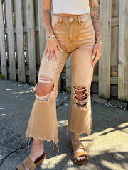 Ripped Jeans Straight Loose Jeans