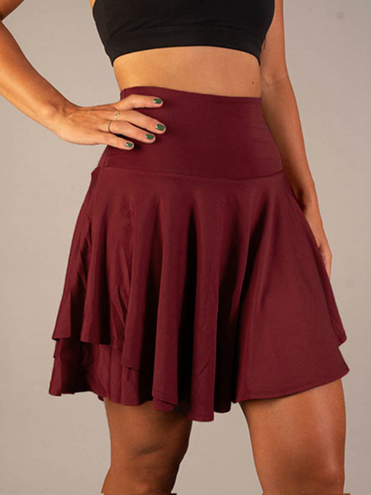 High-Waisted Anti-Glare Yoga Short skirt
