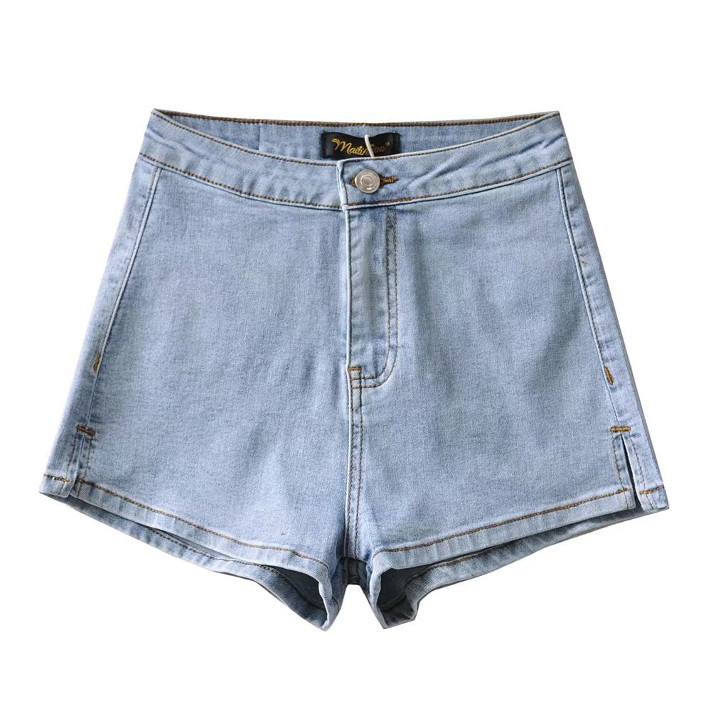 Stretchy skinny women denim shorts