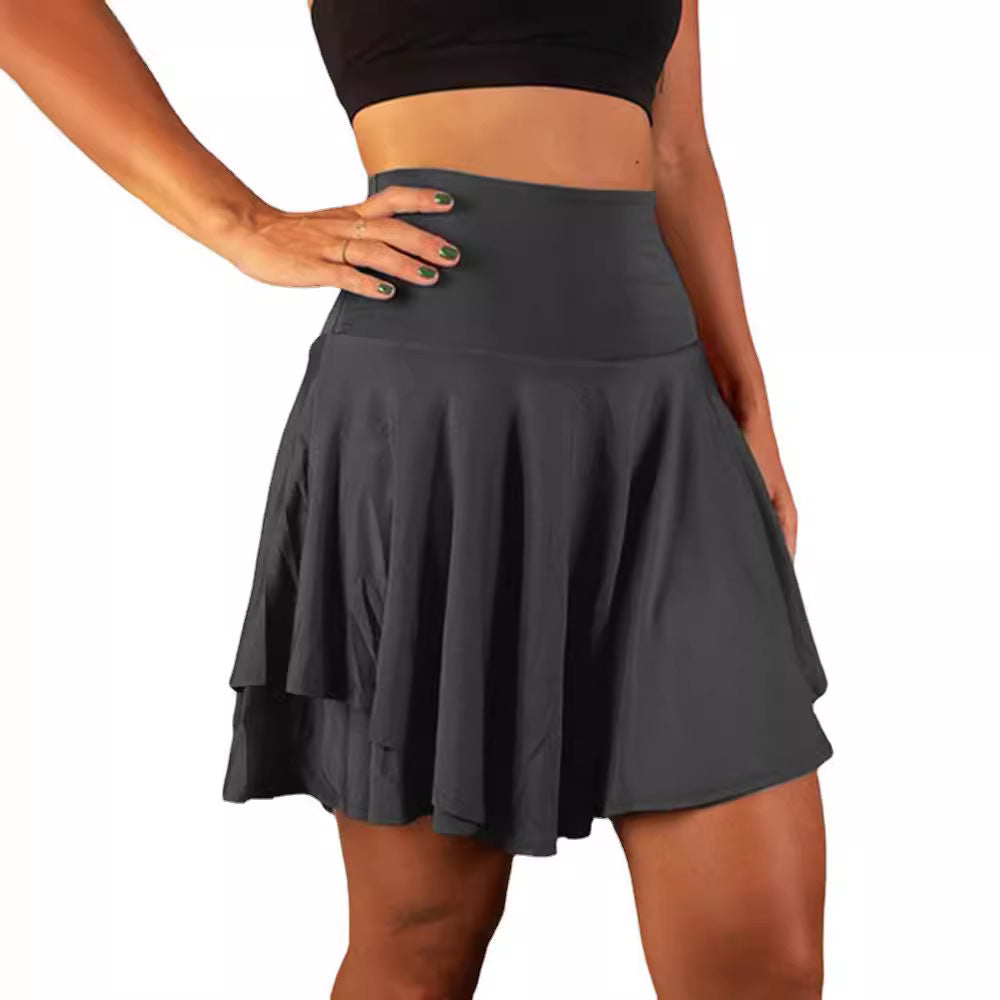 High-Waisted Anti-Glare Yoga Short skirt