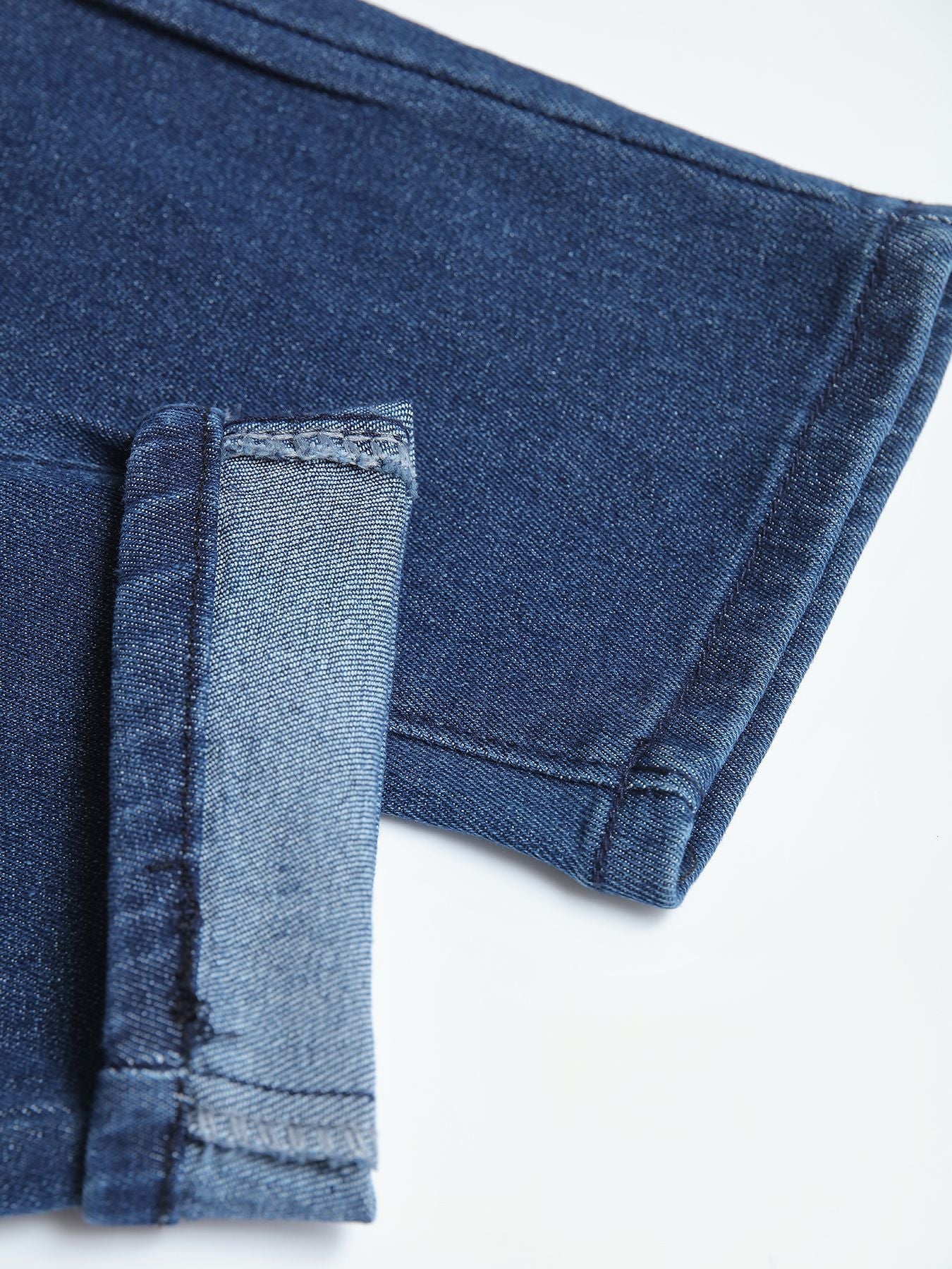 Elastic Denim Trousers And Skinny Pants