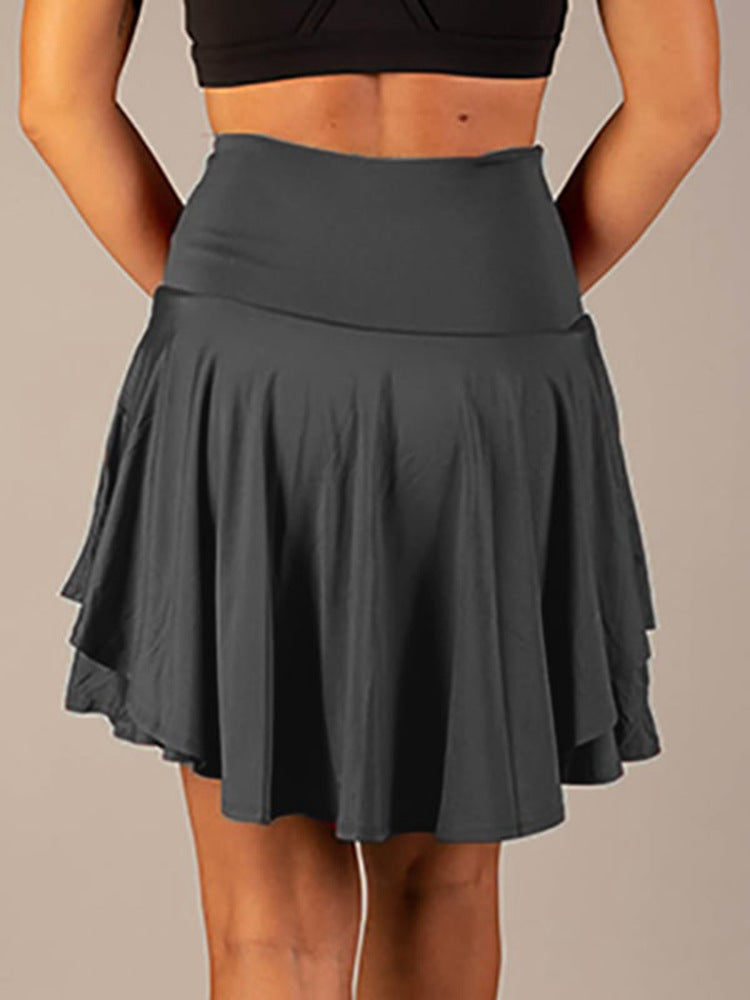 High-Waisted Anti-Glare Yoga Short skirt