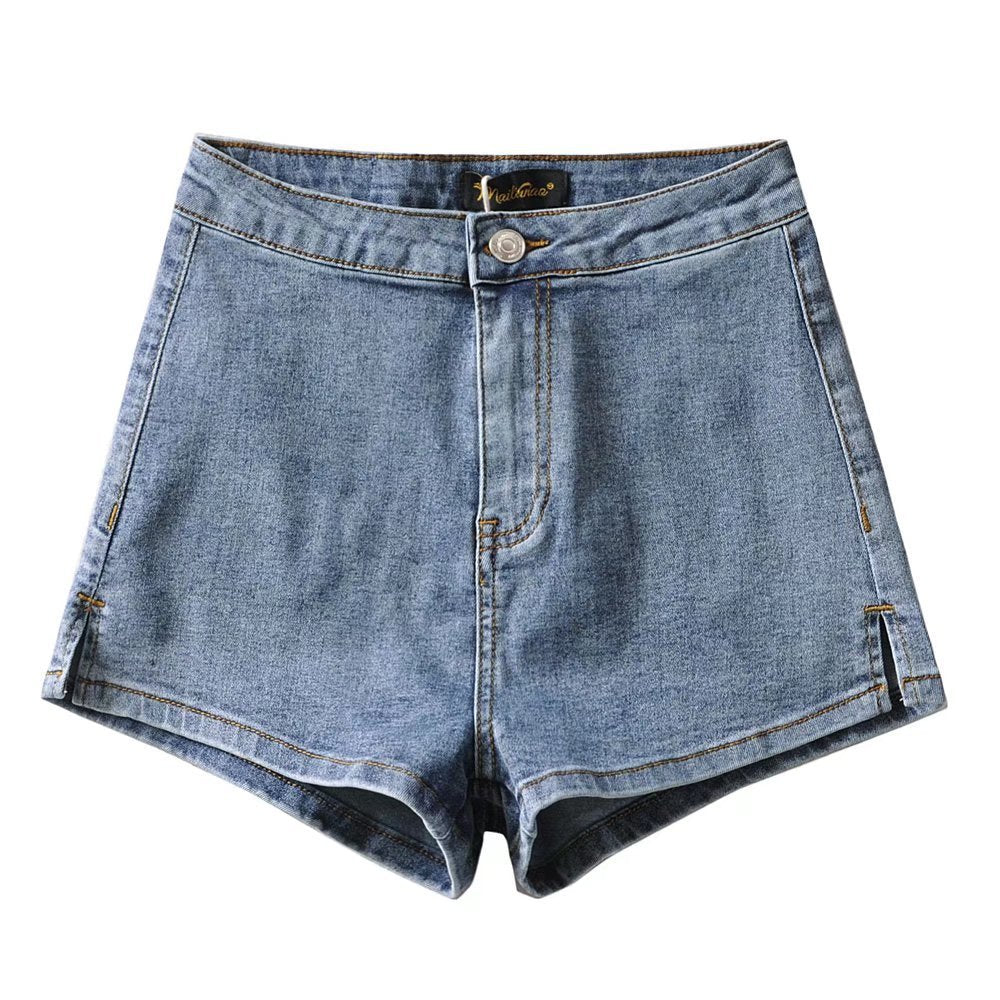 Stretchy skinny women denim shorts