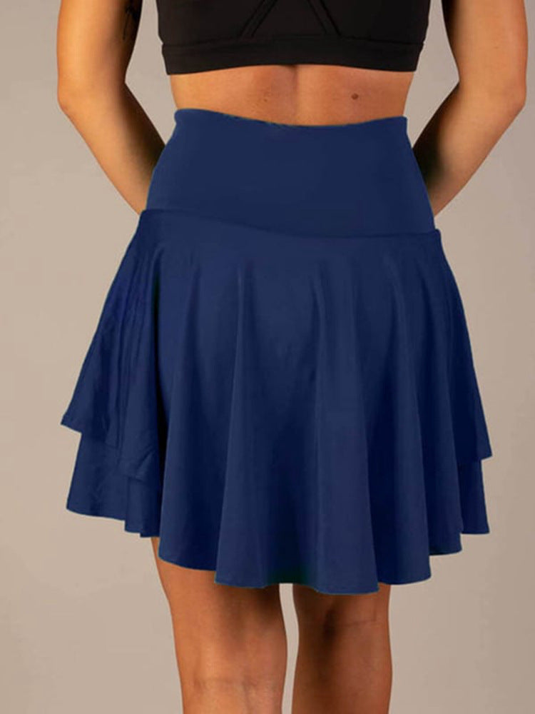 High-Waisted Anti-Glare Yoga Short skirt