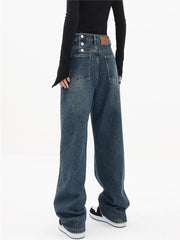 Blue Vintage Classic Boyfriend Jeans