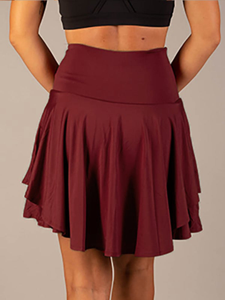 High-Waisted Anti-Glare Yoga Short skirt