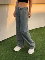 90s Washed High Waist Boyfriend Jeans