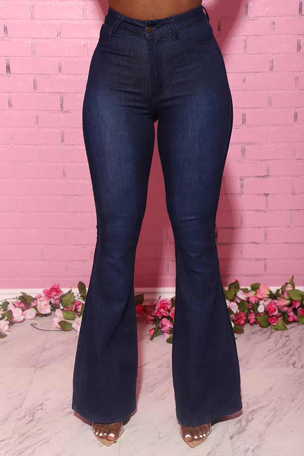 Fashion Stretch High-rise Flared Jeans