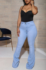 Fashion Stretch High-rise Flared Jeans