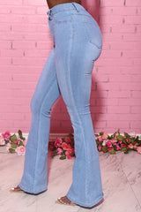 Fashion Stretch High-rise Flared Jeans