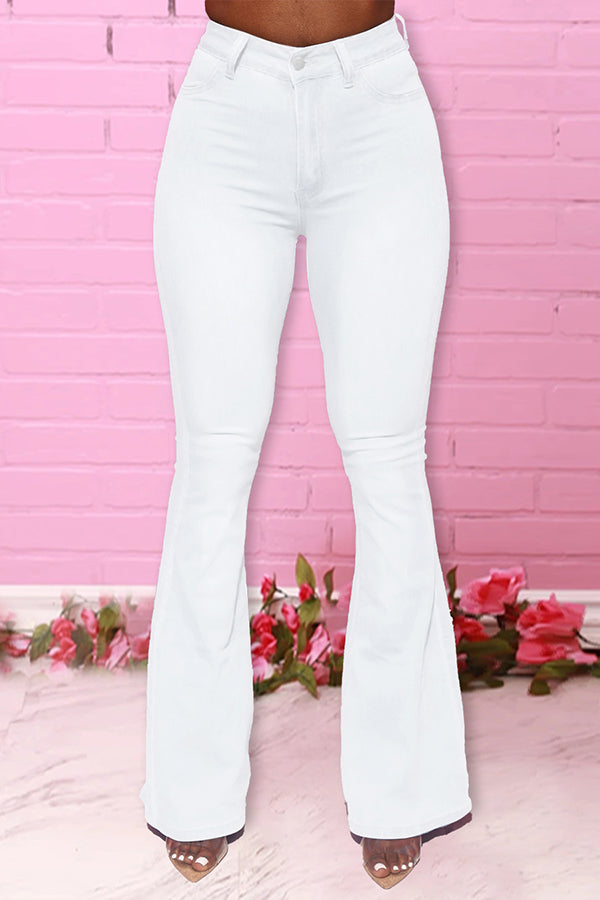 Fashion Stretch High-rise Flared Jeans