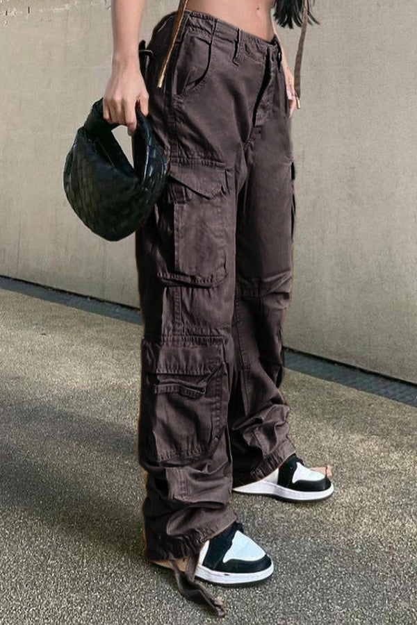 Casual Street Denim Cargo Pants