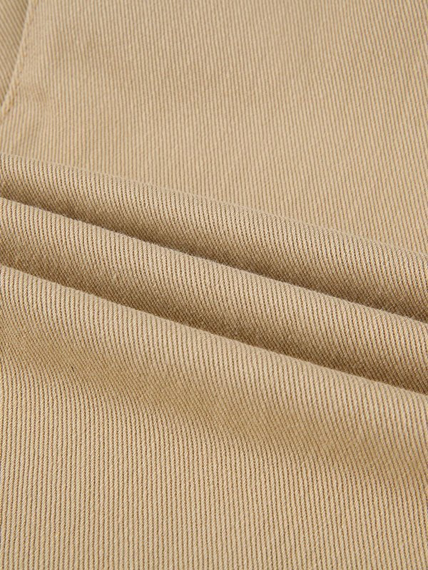 Beige Schlagjeans mit hoher Taille