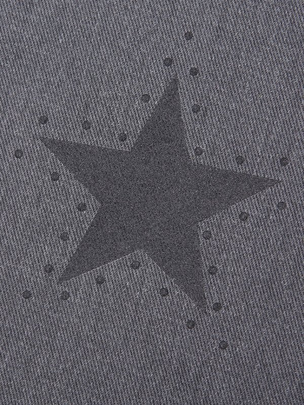 Boyfriend-Cargojeans mit Stern-Logo