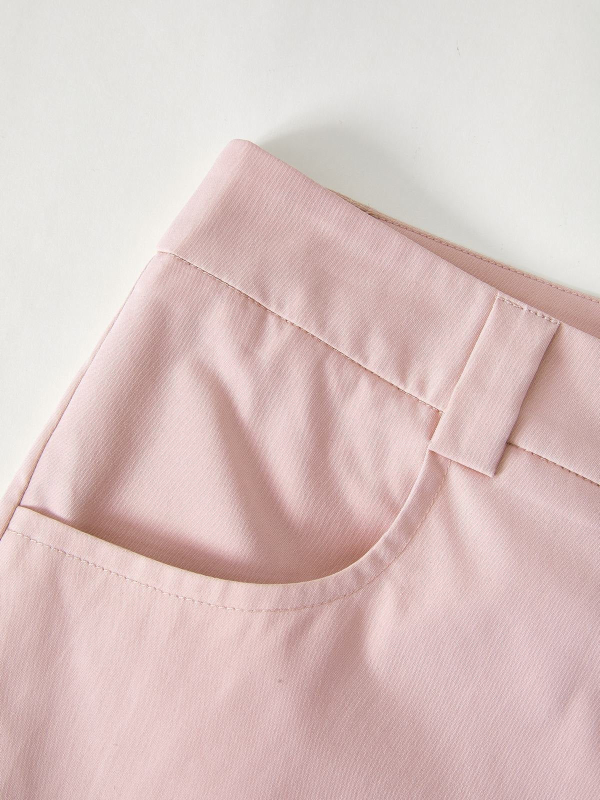 Gerüschte, rosa Cargohose mit geradem Bein