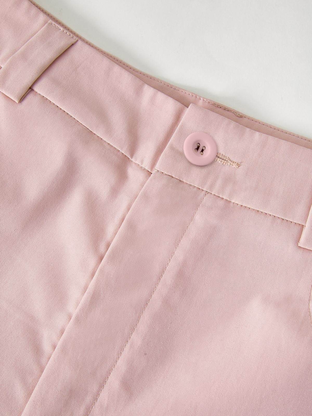 Gerüschte, rosa Cargohose mit geradem Bein